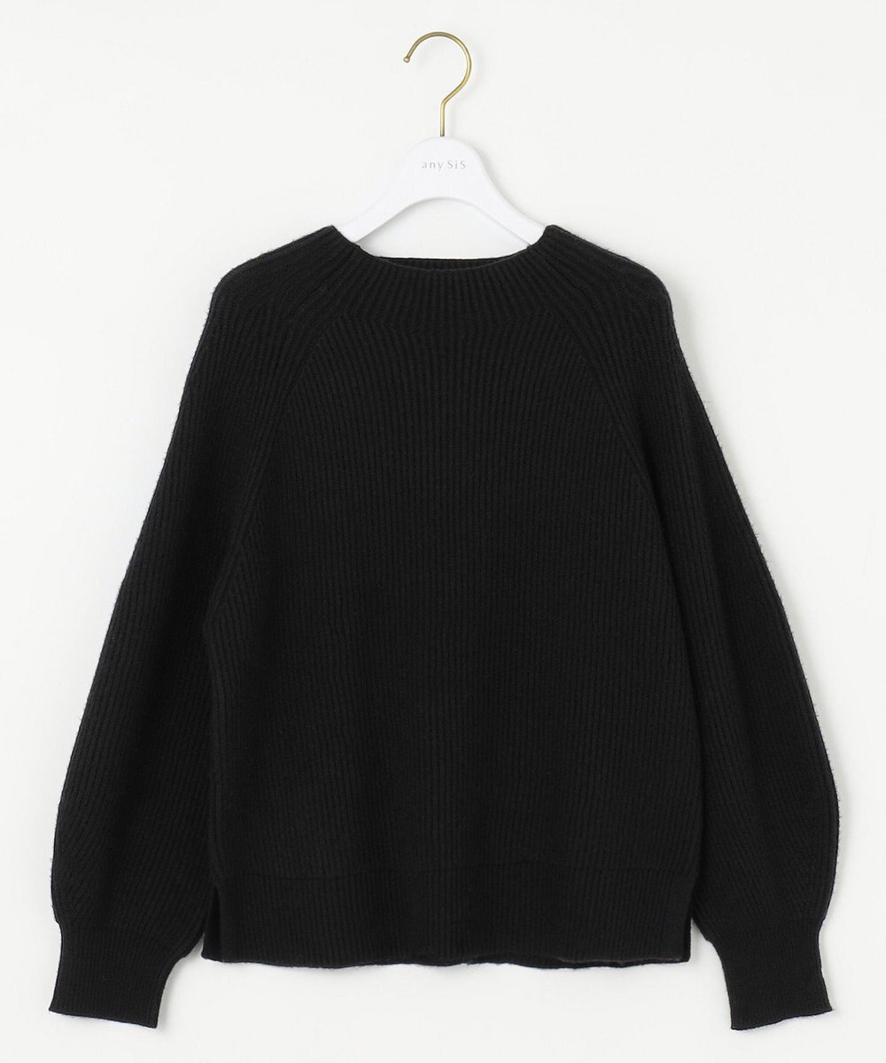 ANY SIS L 【大人百花掲載 ヨンアさん着用】冬のシャルマン ラグランスリーブ ニット 