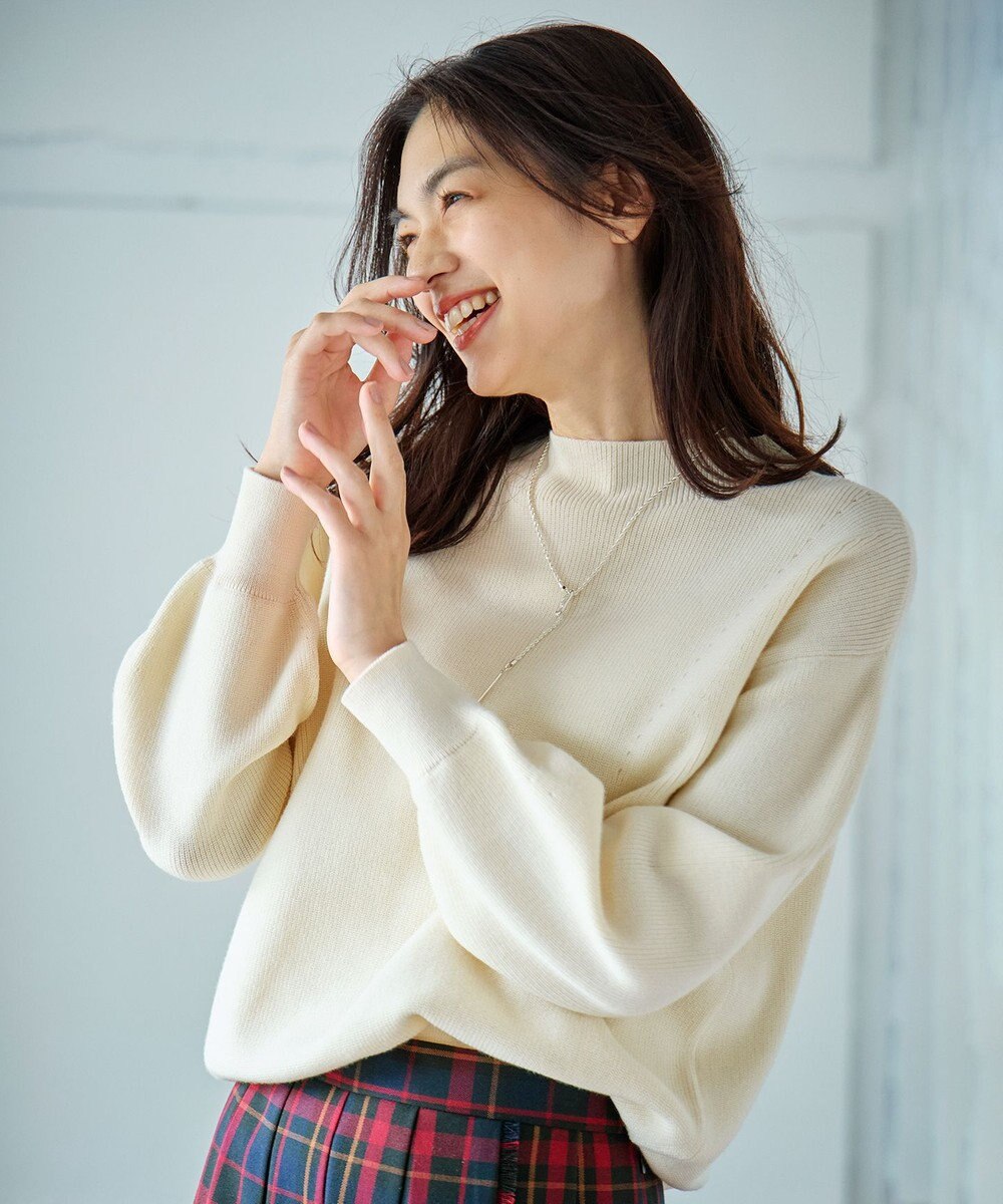 ANY 【洗濯機可能/8色展開】ソフトタッチポリエステルニット 