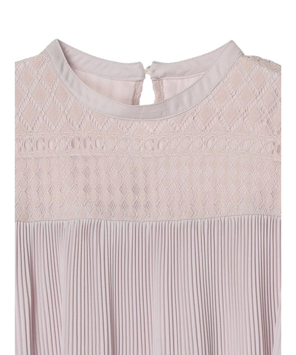 earth music&ecology レースプリーツブラウス 