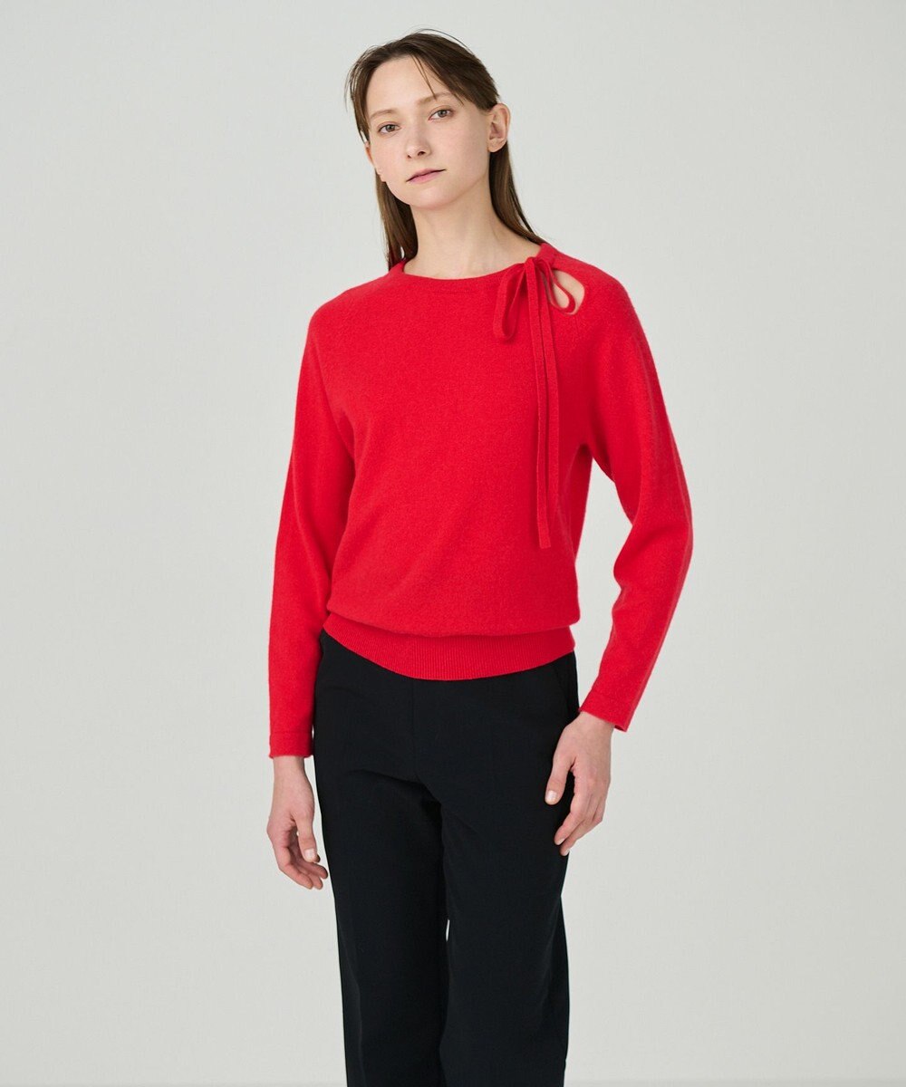 GRACE CONTINENTAL ボウタイカシミヤトップ 