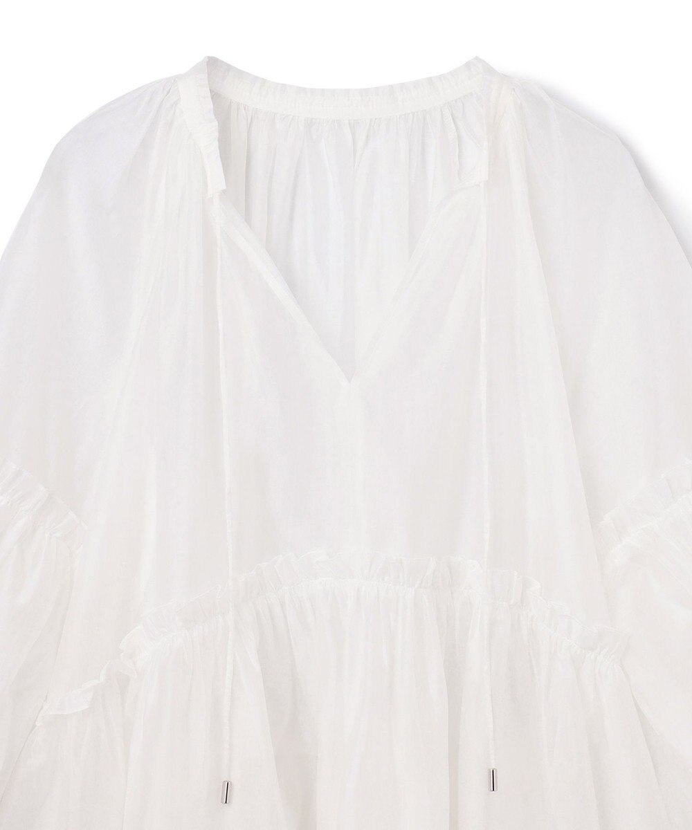 GRACE CONTINENTAL ギャザーカフタントップ 