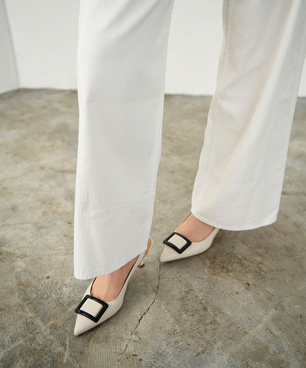 GRACE CONTINENTAL ラップデニムパンツ 