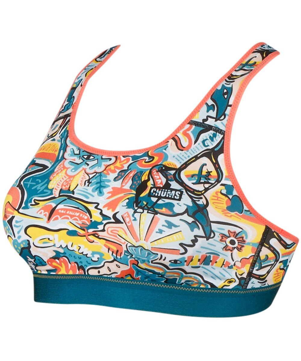 CW-X 【WOMEN】 CW-X 【CHUMS (チャムス)コラボ】 スポーツブラ スポーツゆれケアブラ 【スポーツ時のゆれからバストを守る】 ノンワイヤー トレーニング ジョギング レディース LNY120 /ワコール 