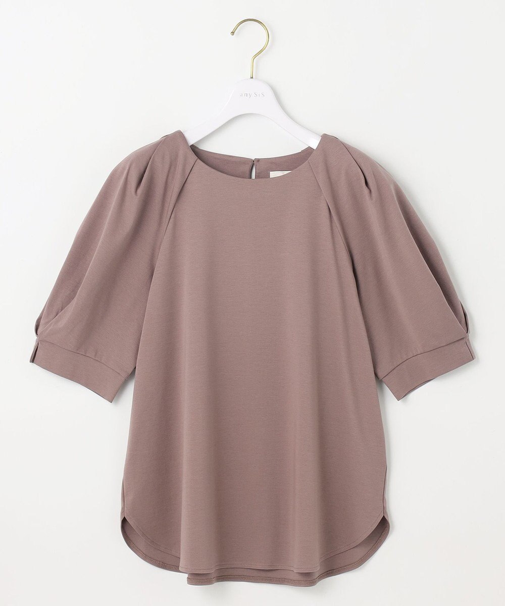 ANY SIS L 【接触冷感・UVケア】着映えタックスリーブ カットソー 