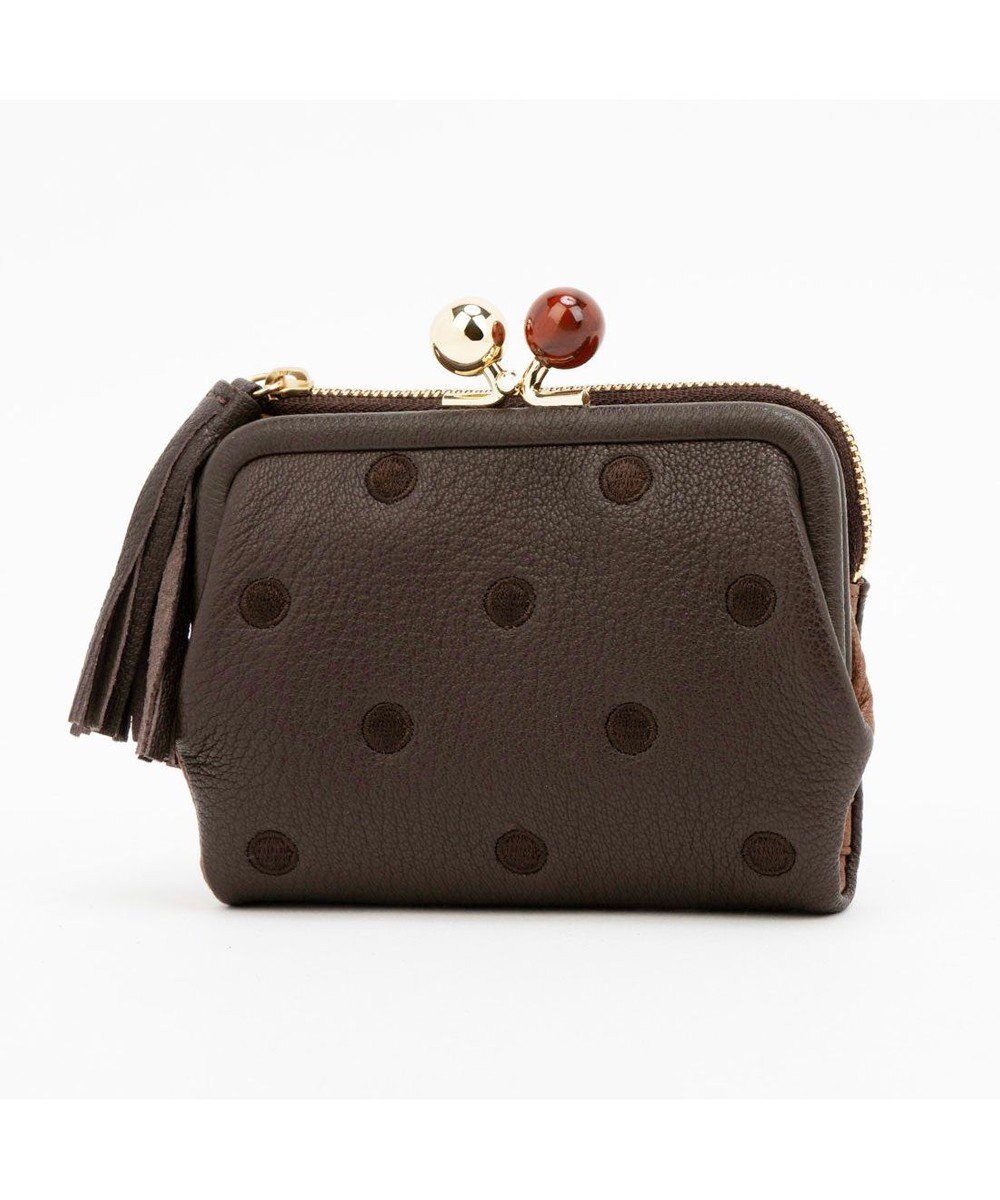 UNBILLION ペルケ perche / アクリル玉がま口2つ折り財布 