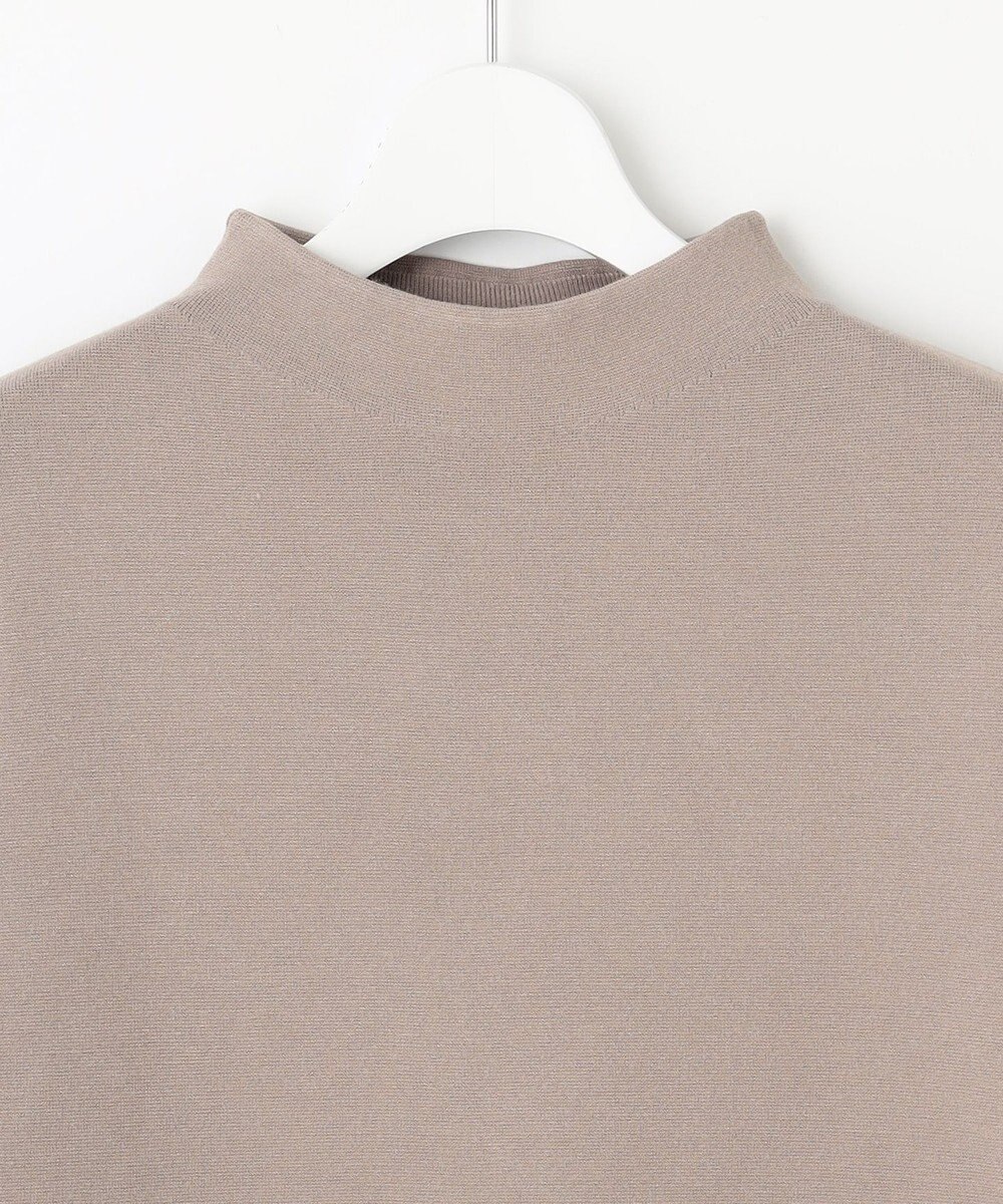 自由区 【WEB限定カラーあり】【セットアップ対応・洗える】レーヨンストレッチモックネック ニット 