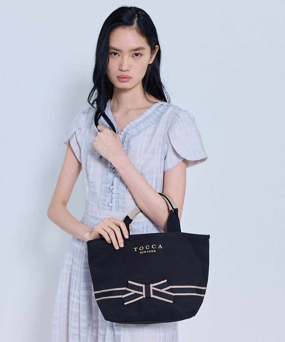 TOCCA BOW BRIDGE CANVAS TOTE トートバッグ【星風まどかさん着用】 