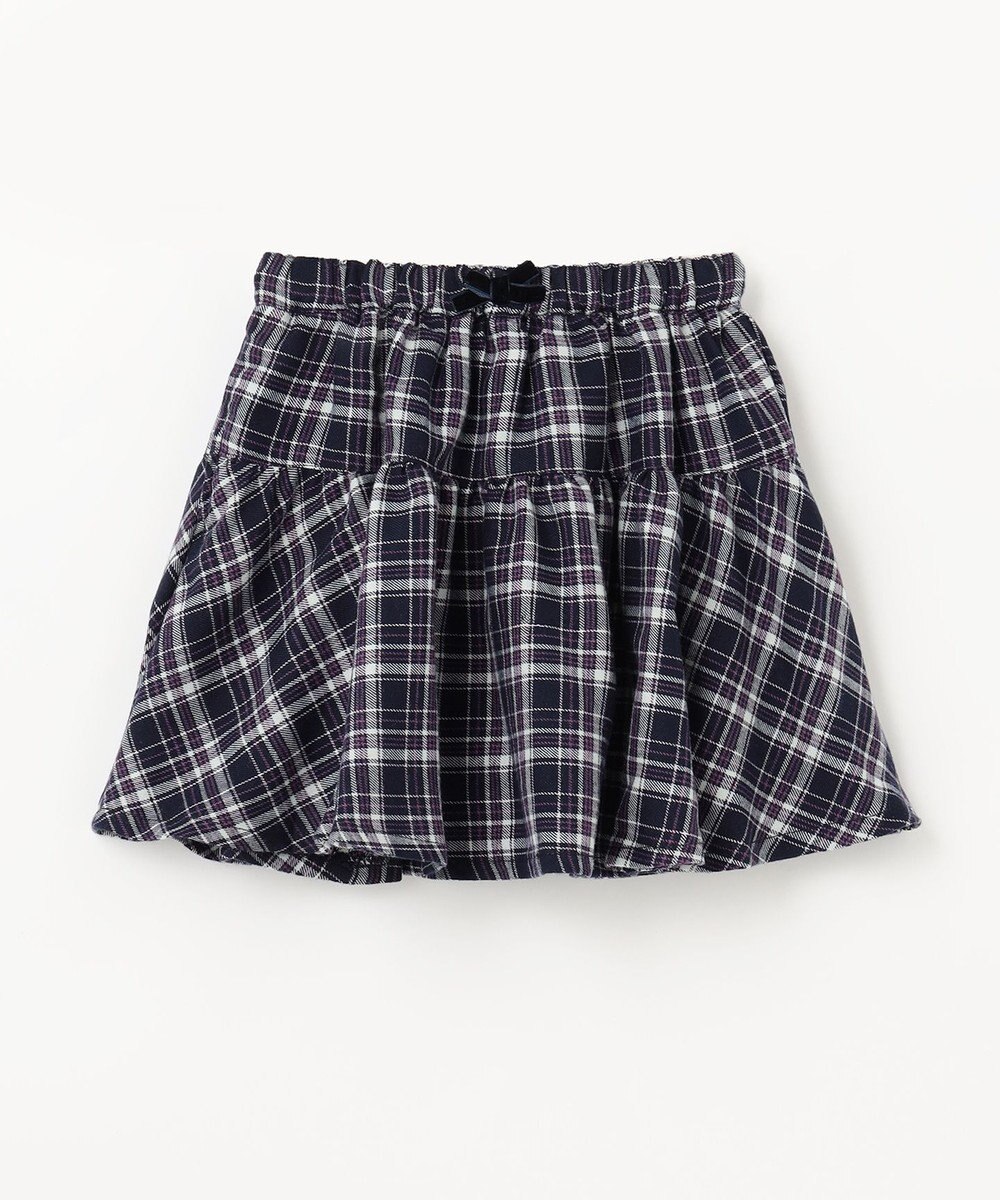 ANY KIDS チェック柄/アニマル柄スカパン 