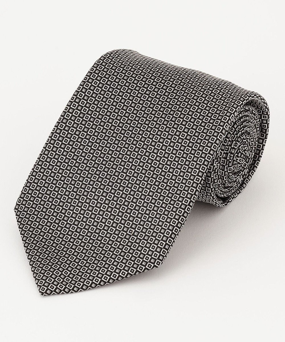 J.PRESS MEN 【J.PRESS BLACK&WHITE COLLECTION】小紋柄 フォーマルネクタイ 