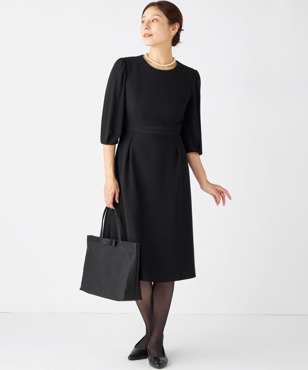 組曲 NOIR 【ストレッチ/オールシーズン対応】ペプラムミニグログラン ジャケット＋ワンピース 