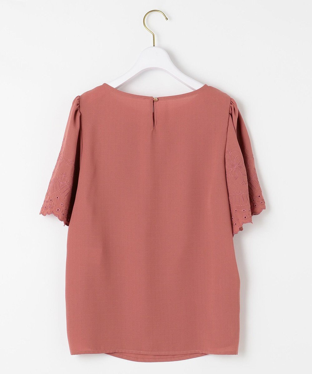 ANY SIS L 【洗える】エンブロイダリーフレアスリーブ ブラウス 