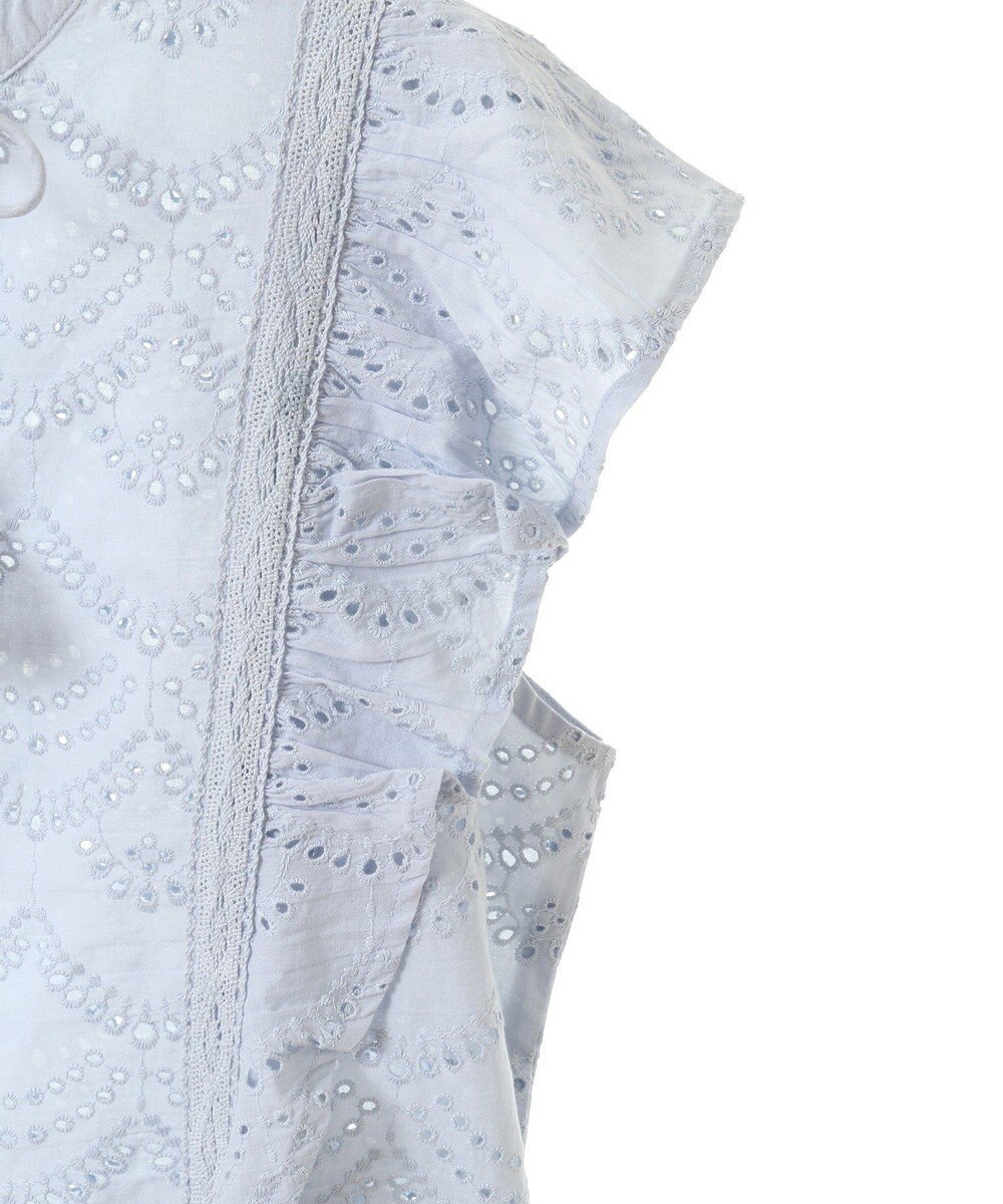 CRAFT STANDARD BOUTIQUE インド綿フリル使いシフリーブラウス 