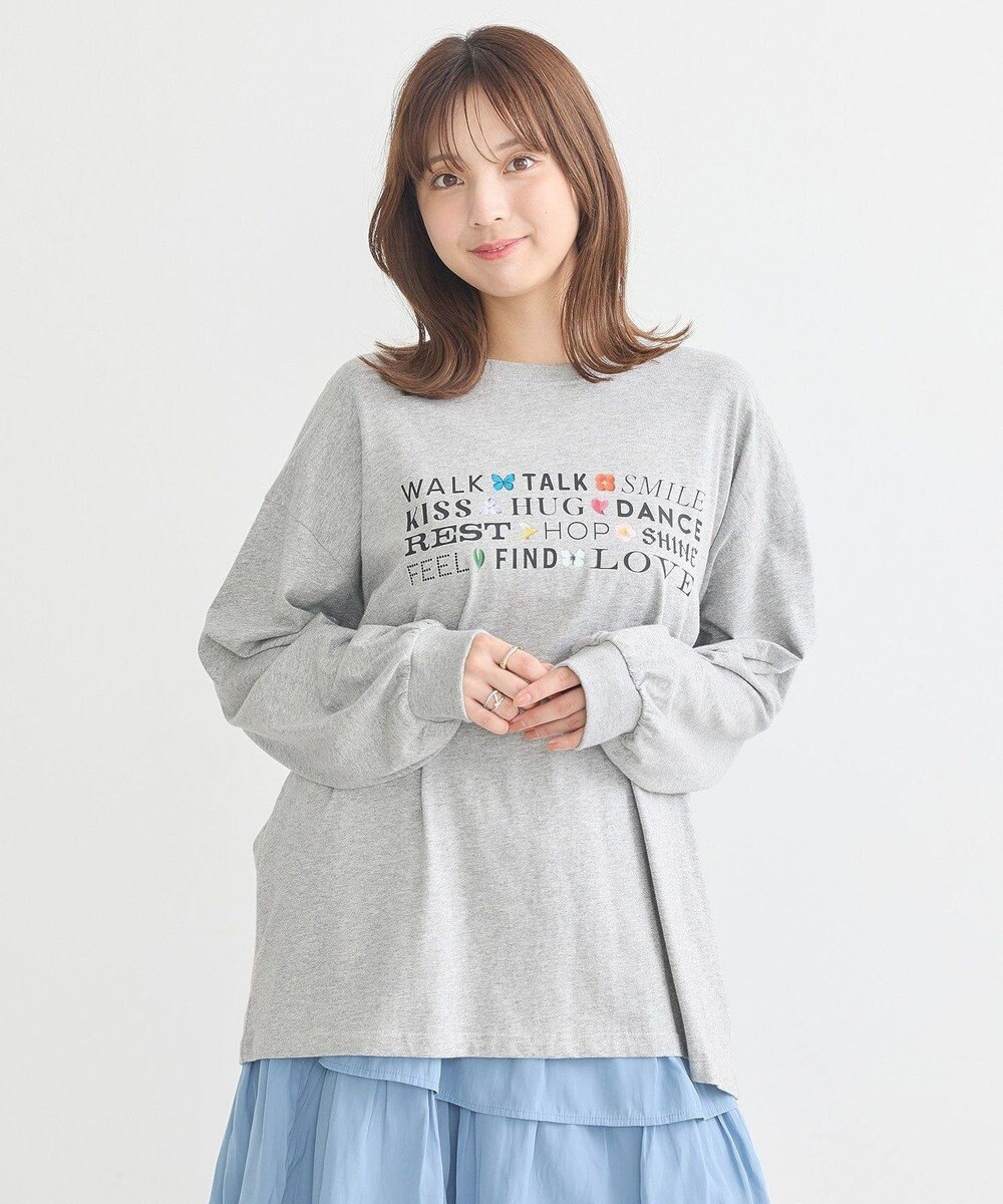 earth music&ecology いいことワードロゴＴシャツ 