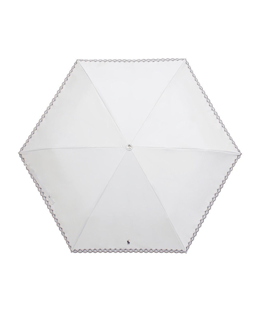 MOONBAT POLO RALPH LAUREN（ポロ ラルフローレン）晴雨兼用日傘 無地 刺繍 遮光率100% 遮熱 UV 