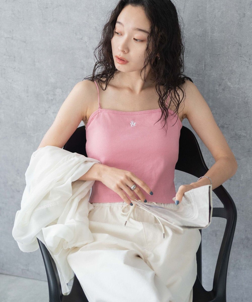 WEGO 【カップ付き/SMサイズ展開】nachumoreショートワンポイントキャミ 