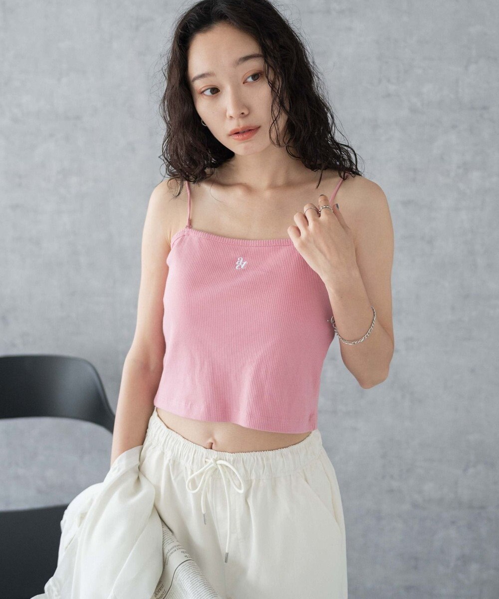 WEGO 【カップ付き/SMサイズ展開】nachumoreショートワンポイントキャミ 