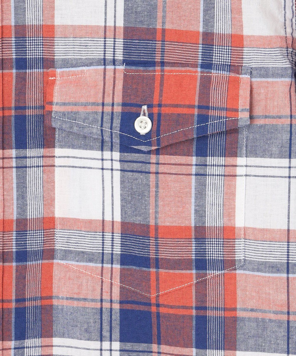 J.PRESS MEN 【WEB・一部店舗限定】コットンリネンチェック シャツ/B.D 