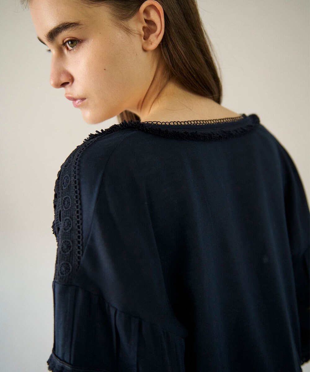 GRACE CONTINENTAL レースパッチブラウス 