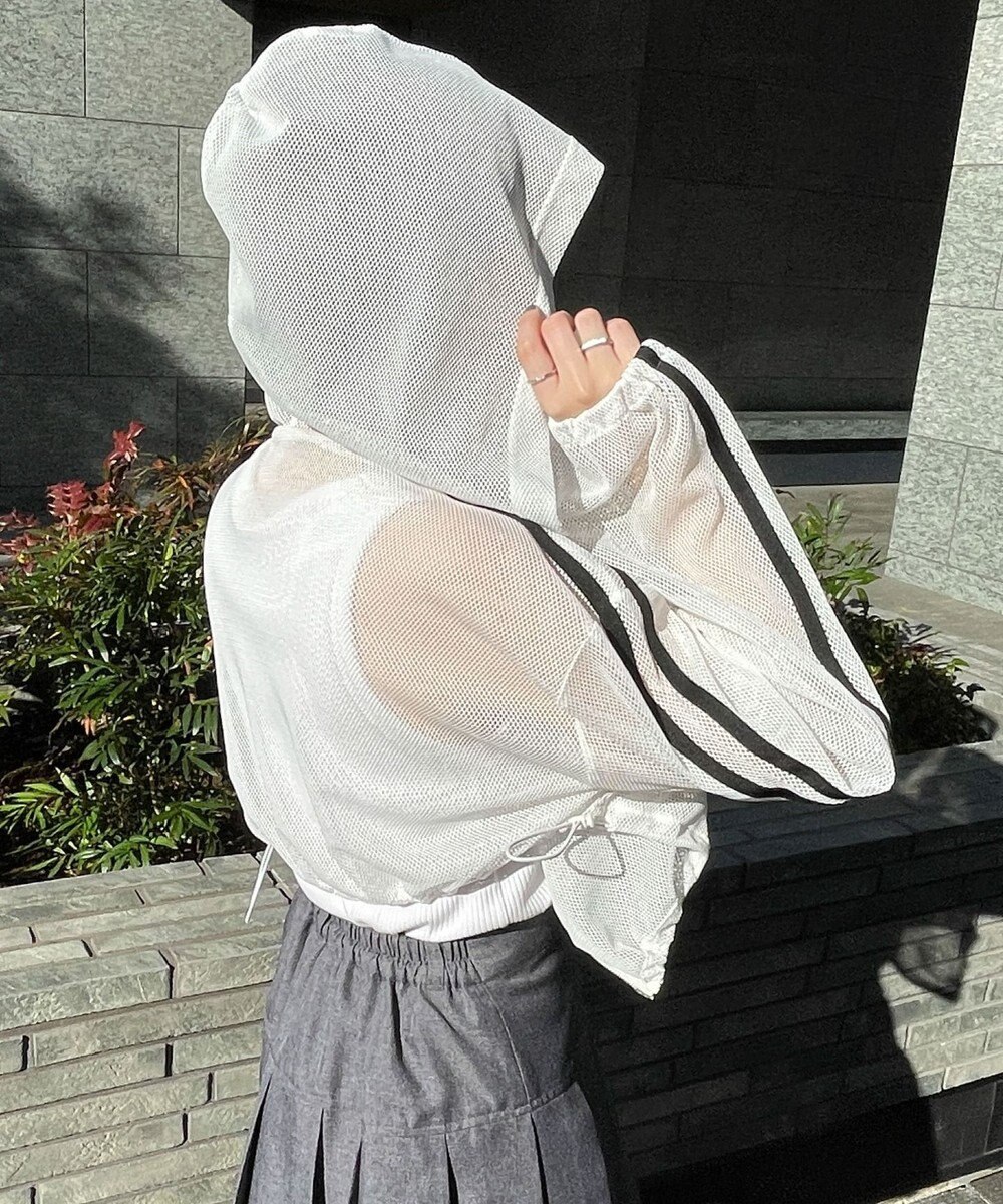 WEGO Wジップラインメッシュパーカー 