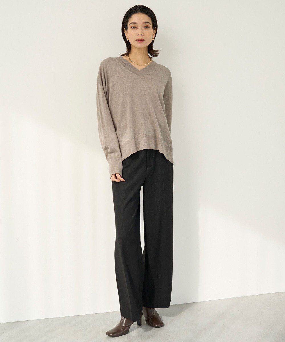 UNFILO beauty warm ワイドパンツ 