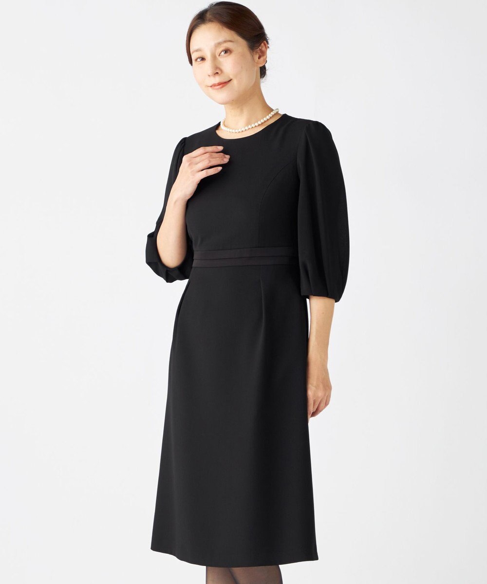 組曲 NOIR 【ストレッチ/オールシーズン対応】ペプラムミニグログラン ジャケット＋ワンピース 