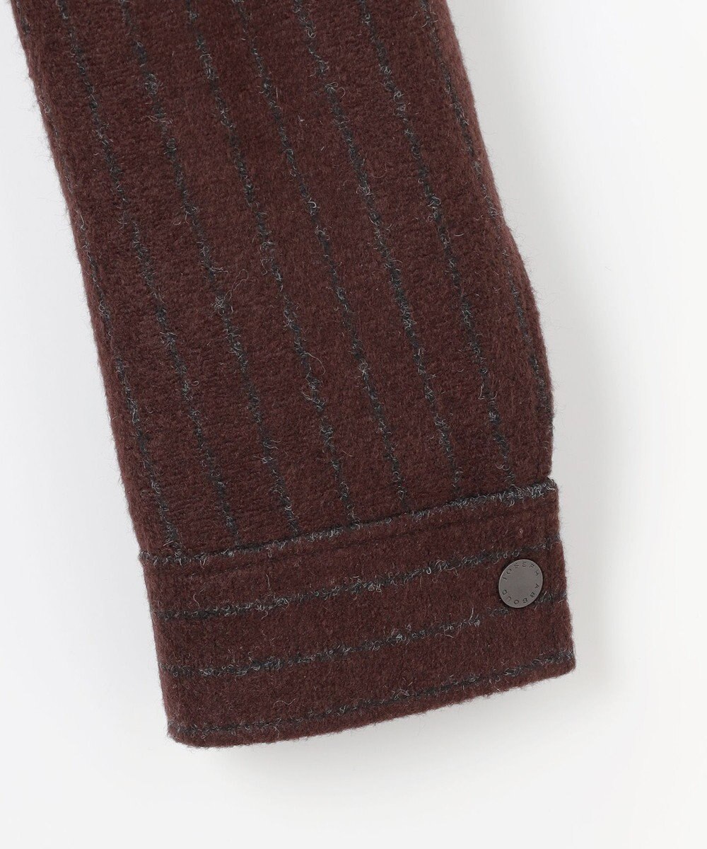 JOSEPH ABBOUD 【イタリア素材/軽量/ストレッチ】ワイドチョークストライプ  ブルゾン 