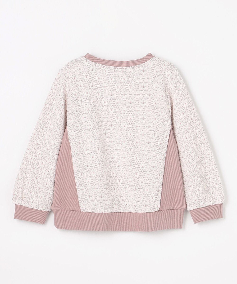 組曲 KIDS 【110-140㎝】 フロストフラワージャガード トレーナー 