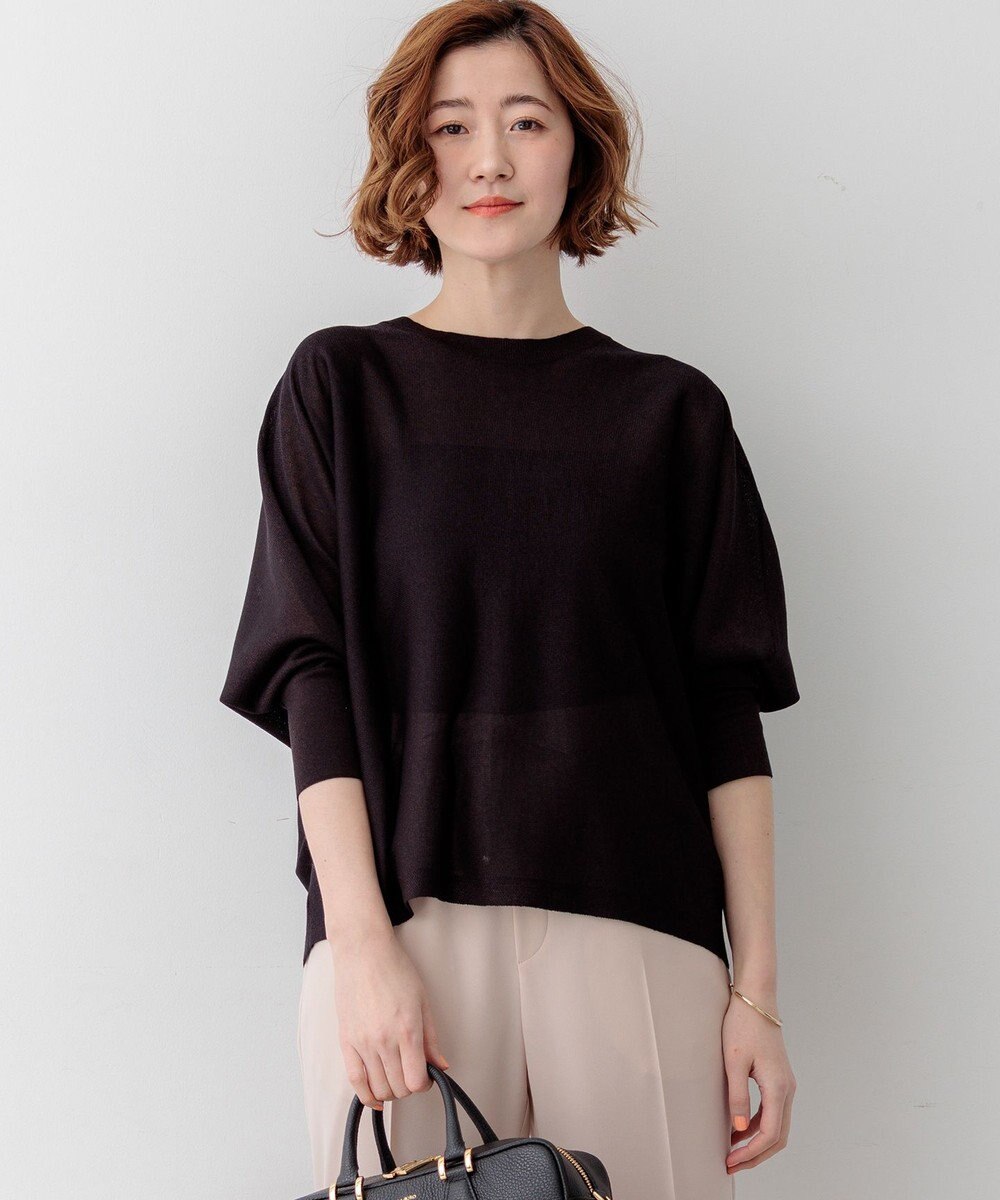 23区 【先行予約】シャイニーシアー ドルマン ニット 