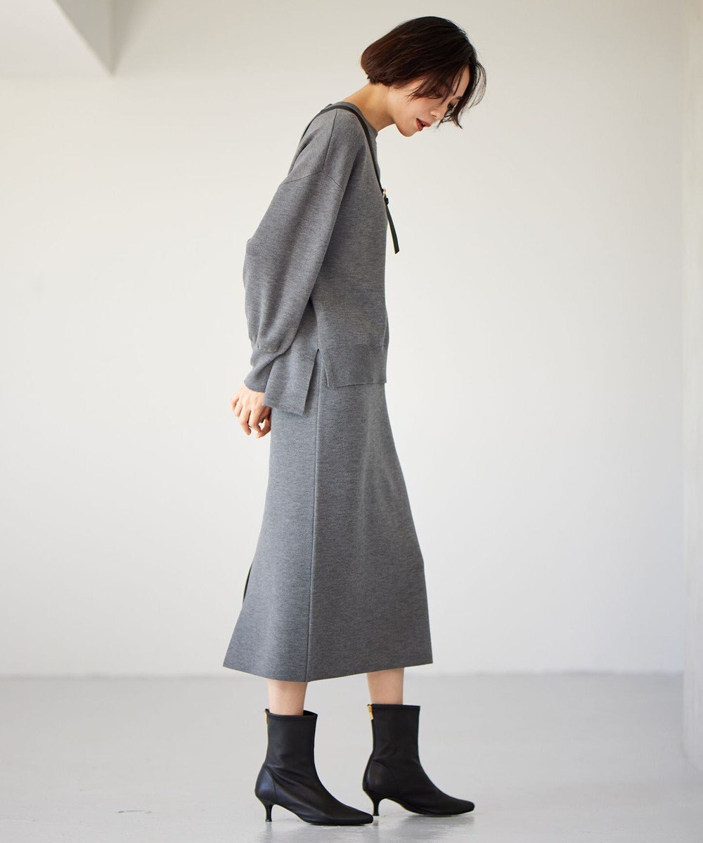 自由区 S 【WEB&一部店舗限定】スムージーニット スカート 