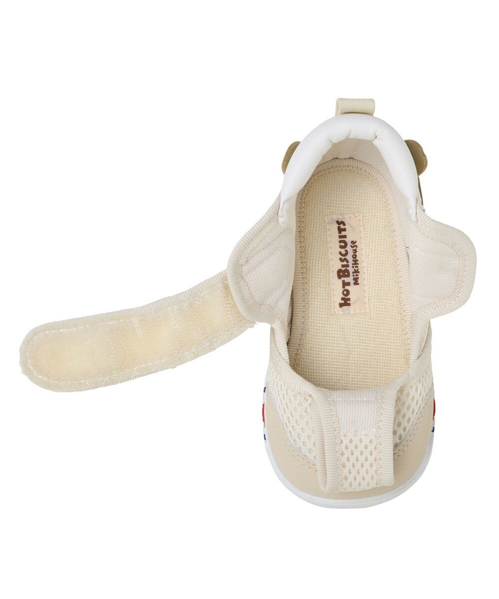 MIKI HOUSE HOT BISCUITS 【11.5-13.5cm】かかと顔 メッシュ ファーストベビーシューズ 