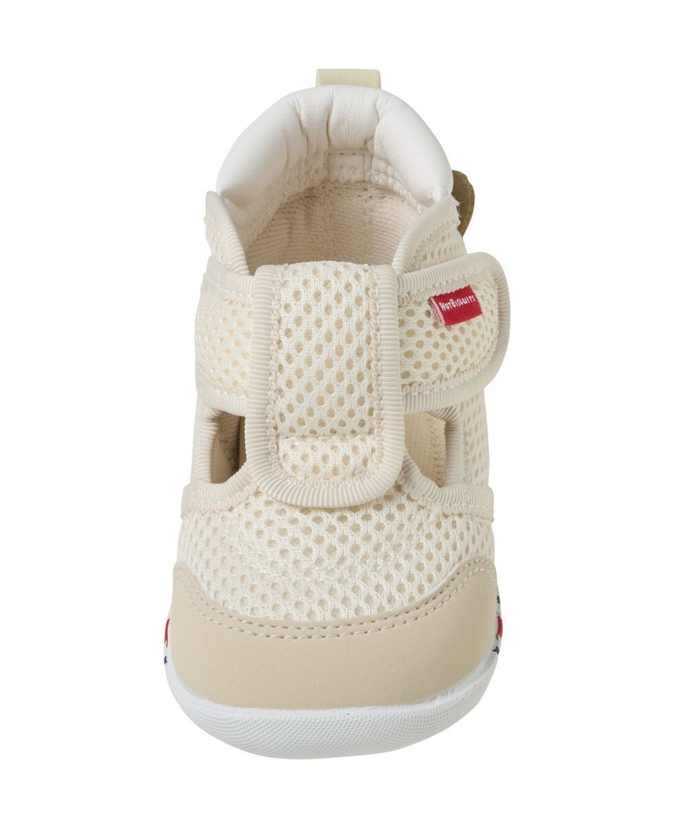 MIKI HOUSE HOT BISCUITS 【11.5-13.5cm】かかと顔 メッシュ ファーストベビーシューズ 