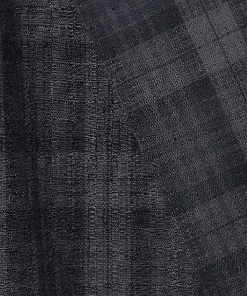 GOTAIRIKU 清涼サッカー素材【通気性/軽量】空羽サッカー マドラスチェック シャツジャケット 