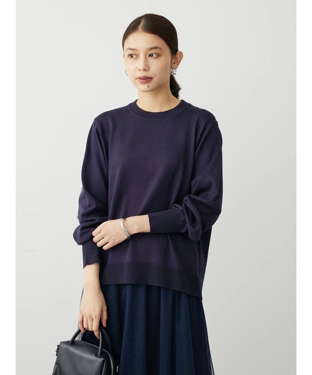 Green Parks アルガンオイル配合　クルーネックプルオーバー 