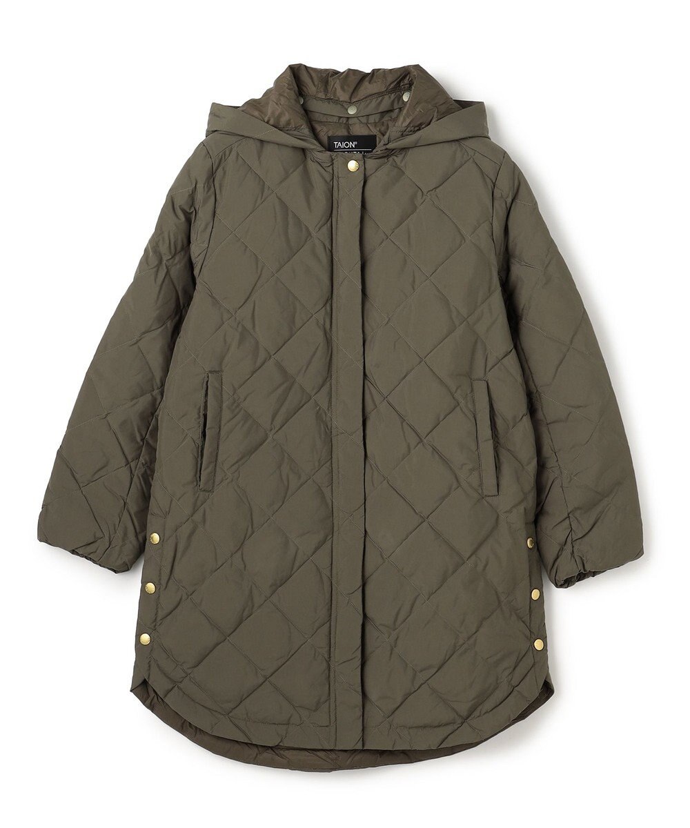 UNFILO 【自宅で洗濯OK / 軽量で暖かい】TAIONコラボ 2WAY キルティングダウン 