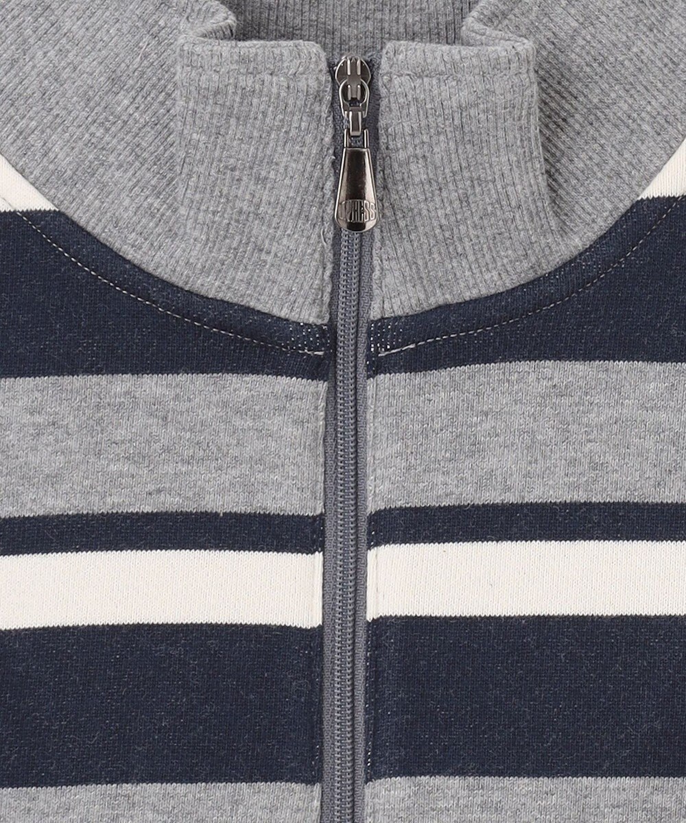 J.PRESS KIDS 【140-170cm】ハーフジップ ボーダー トレーナー 