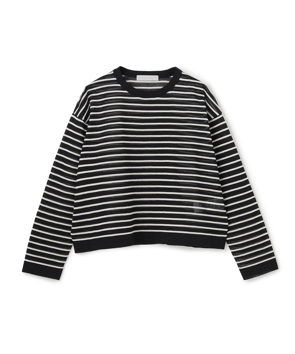 UNFILO シアーフォルムニット ボーダー 