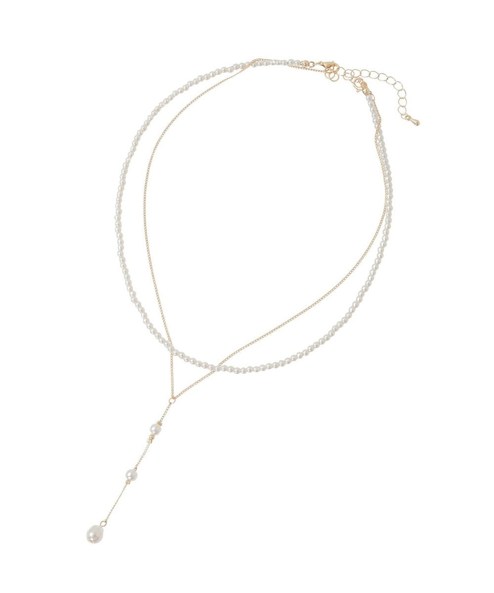 Green Parks パール２連Ｙ字ネックレス 