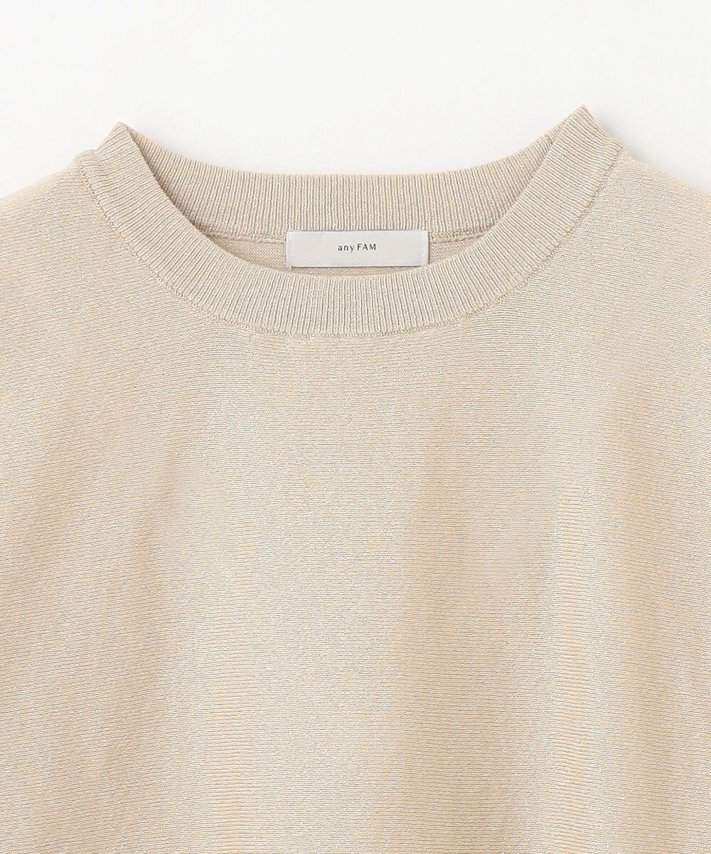 ANY 【洗濯機可/UVケア】ラメニットドルマンプルオーバー 