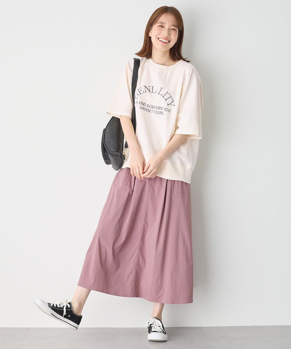 ANY L 【洗濯機可】刺繍ロゴミニ裏毛スウェット 