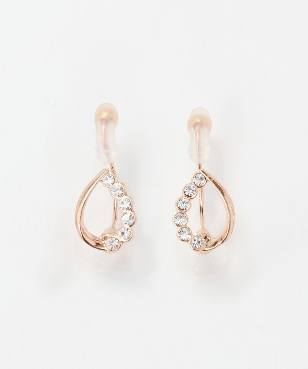 Phoebe 【痛くないシリーズ】【金属アレルギー対応】メテオドロップライトフィットイヤリング　シャンパンゴールド 