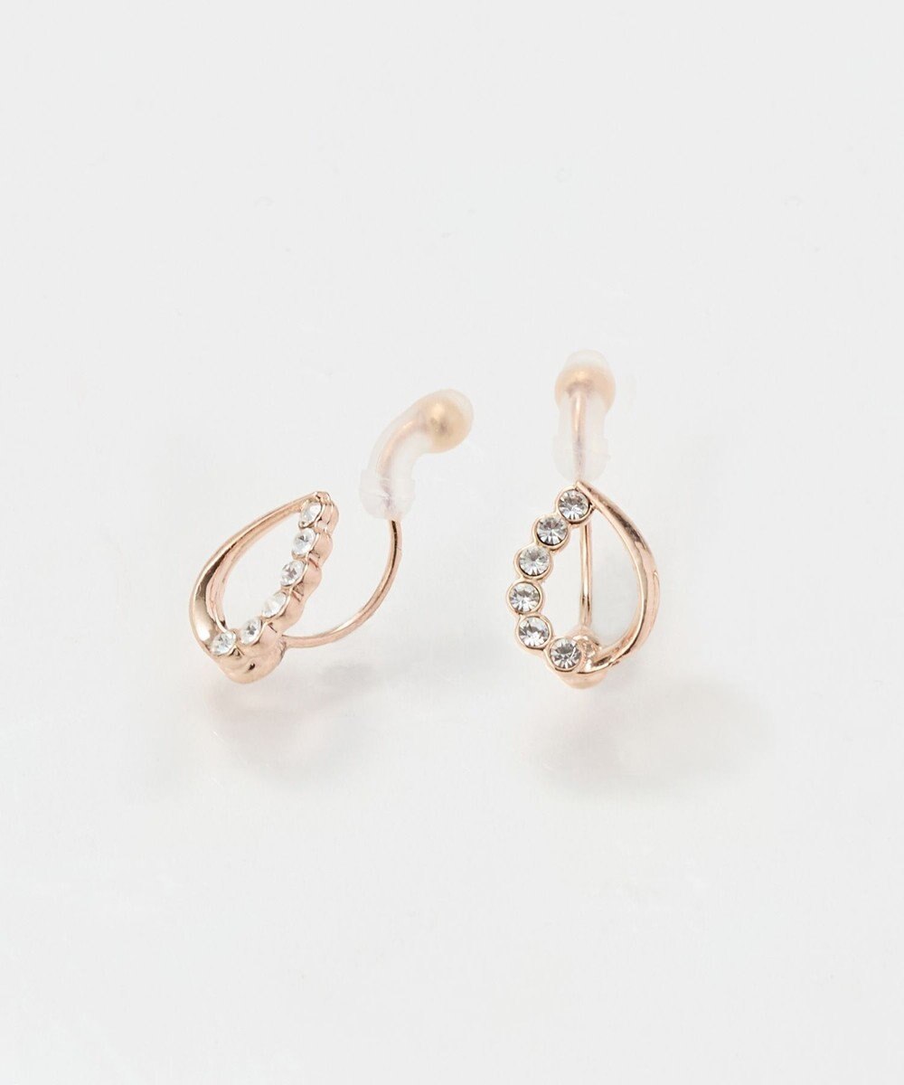 Phoebe 【痛くないシリーズ】【金属アレルギー対応】メテオドロップライトフィットイヤリング　シャンパンゴールド 