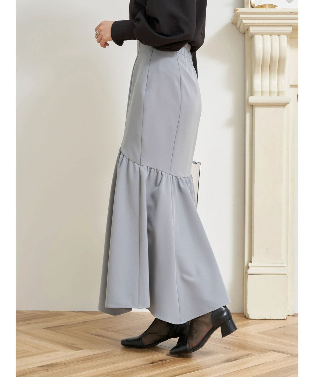 earth music&ecology ギャザー切替マーメイドスカート 