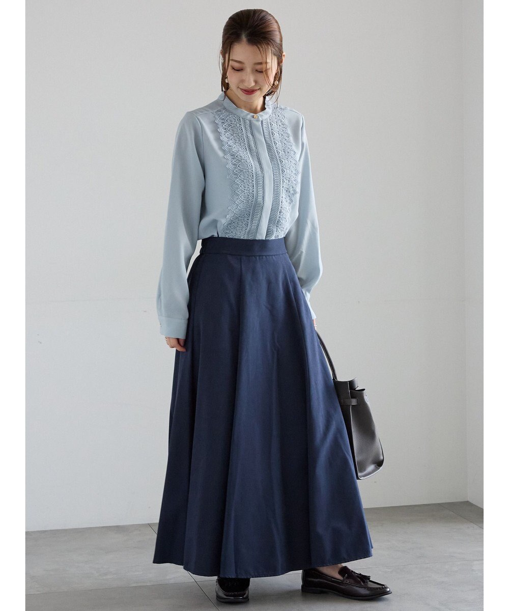 Te chichi サイドボタンピーチフレアスカート 