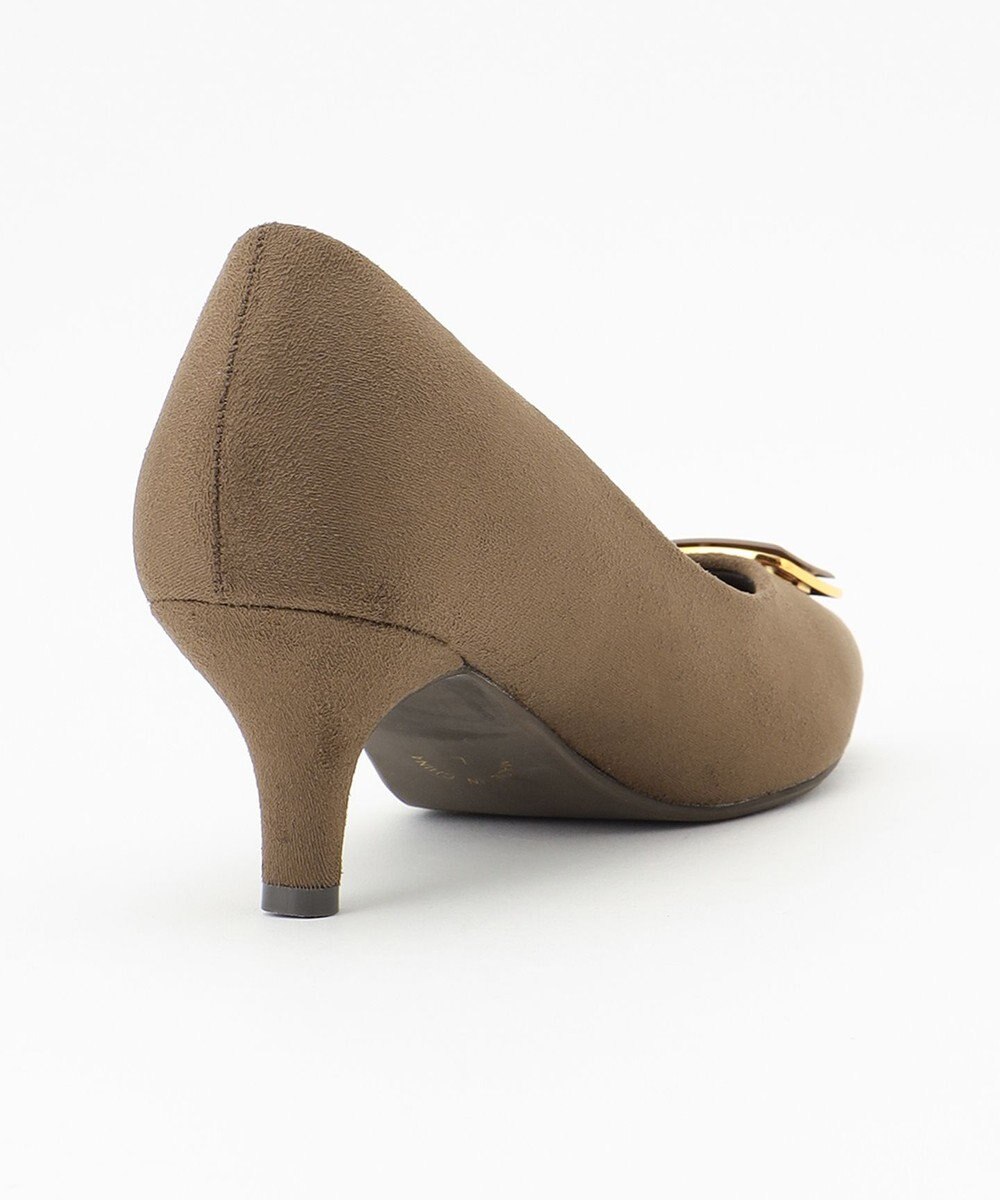 ANY SIS 【WEB&一部店舗限定】バックルスエード パンプス 