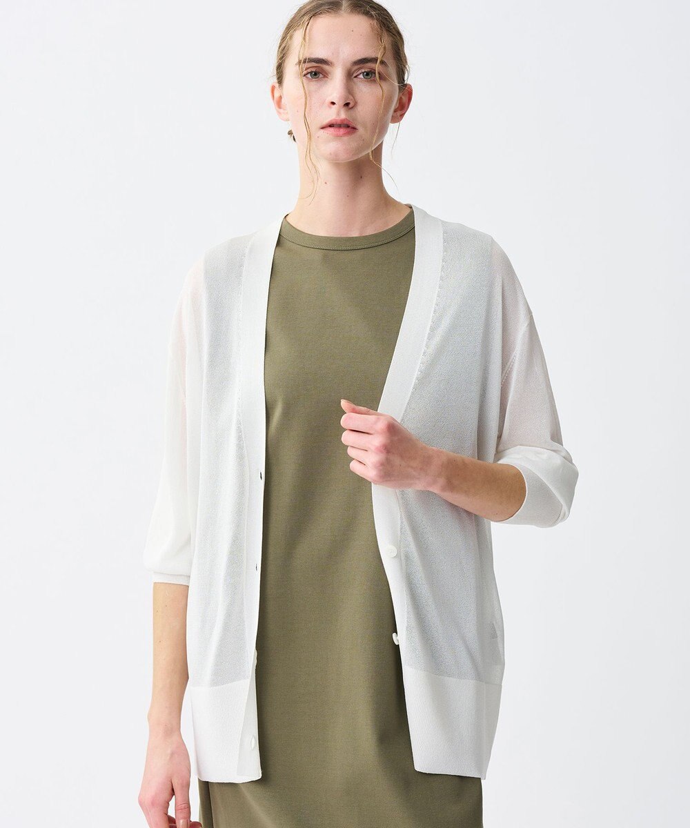 uncrave ラスターシアーニット ロングカーディガン 