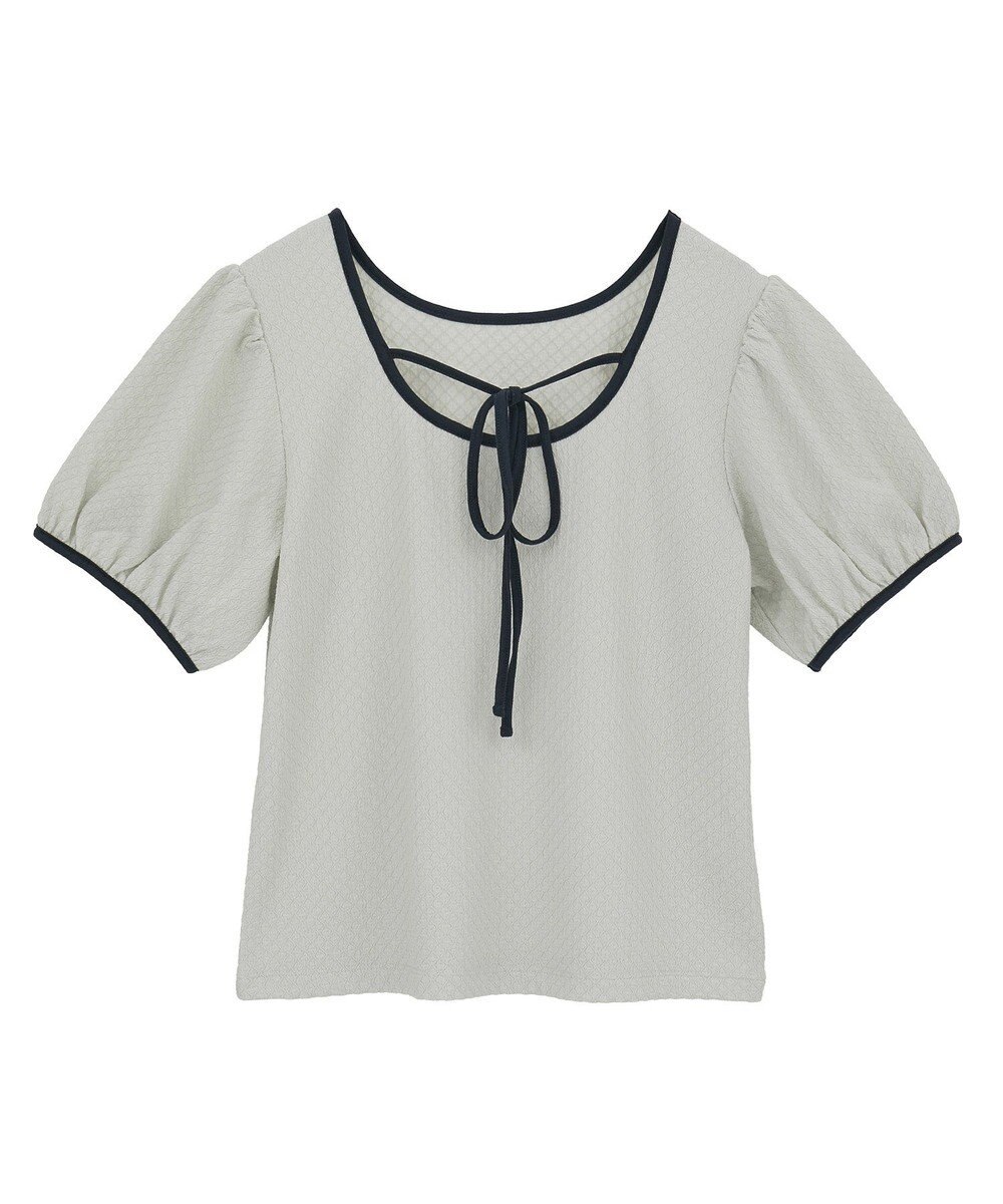 earth music&ecology マルチウェイ配色リボンカットプルオーバー 