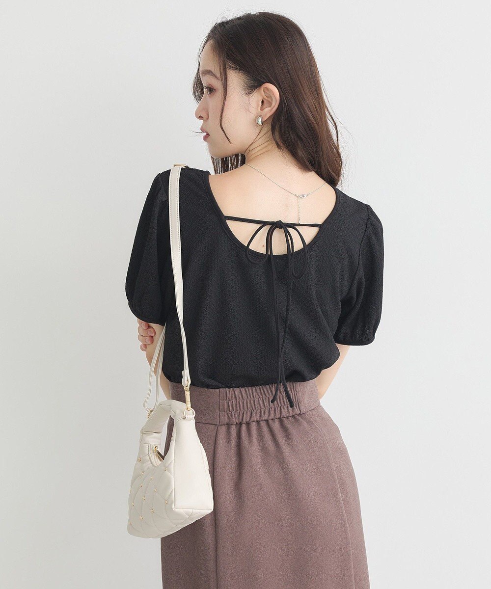 earth music&ecology マルチウェイ配色リボンカットプルオーバー 