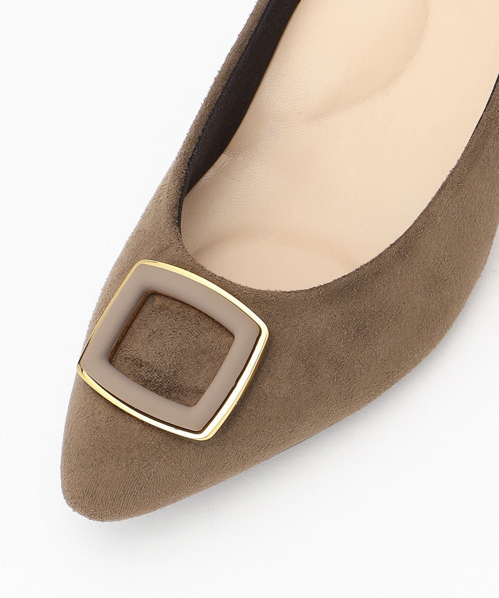 ANY SIS 【WEB&一部店舗限定】バックルスエード パンプス 