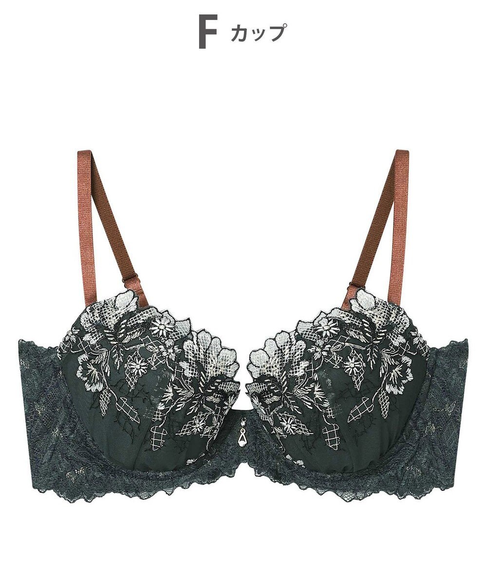 AMPHI ブラジャー ふっくらまる胸キープ 脇高設計 脇・背中スッキリ Gカップまで対応 大きいサイズ 【Hold Day Bra ホールドデイブラ】 BYJ305 アンフィ／ワコール 