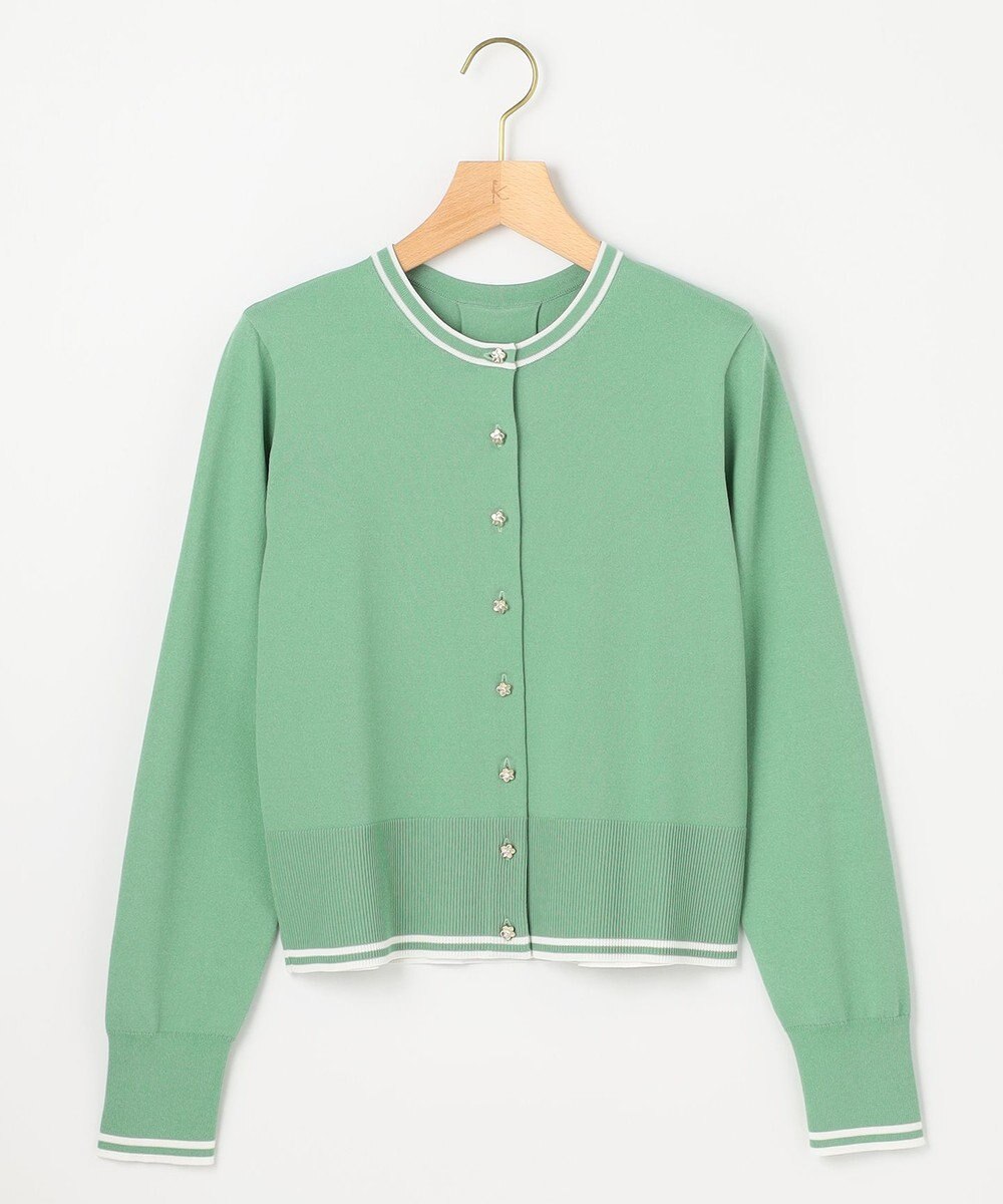 組曲 フラワーメタル ニット カーディガン 